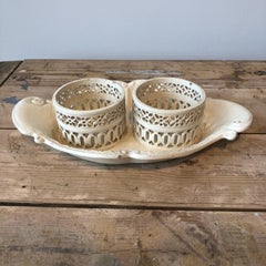 18th Century English Creamware Wine Coaster