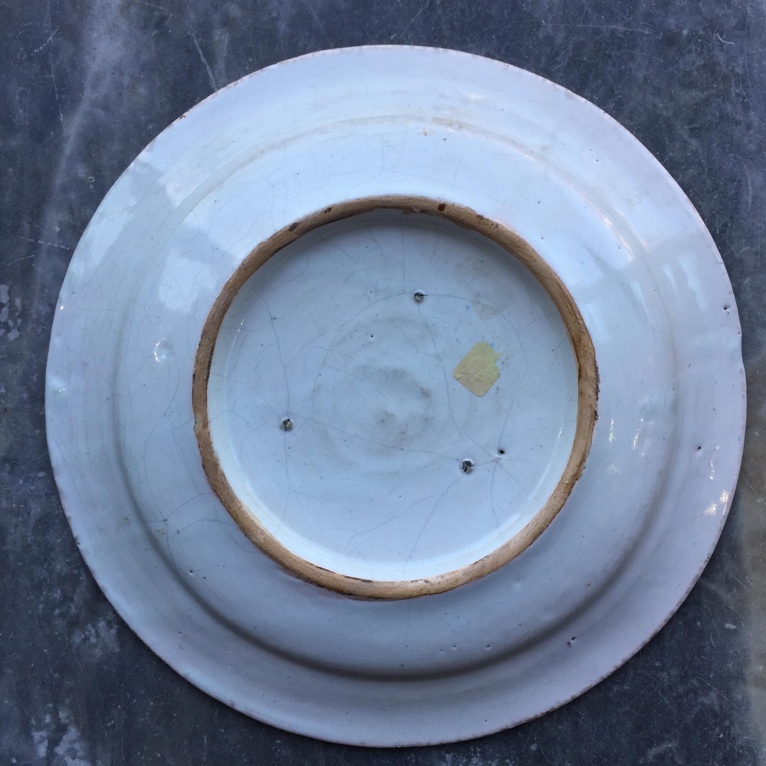 Céramique Assiette anglaise du 18e siècle en Delft, Bristol, Imari, Chinoiserie en vente