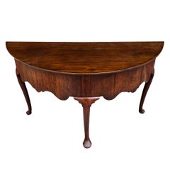 18th Century English Demilune Table