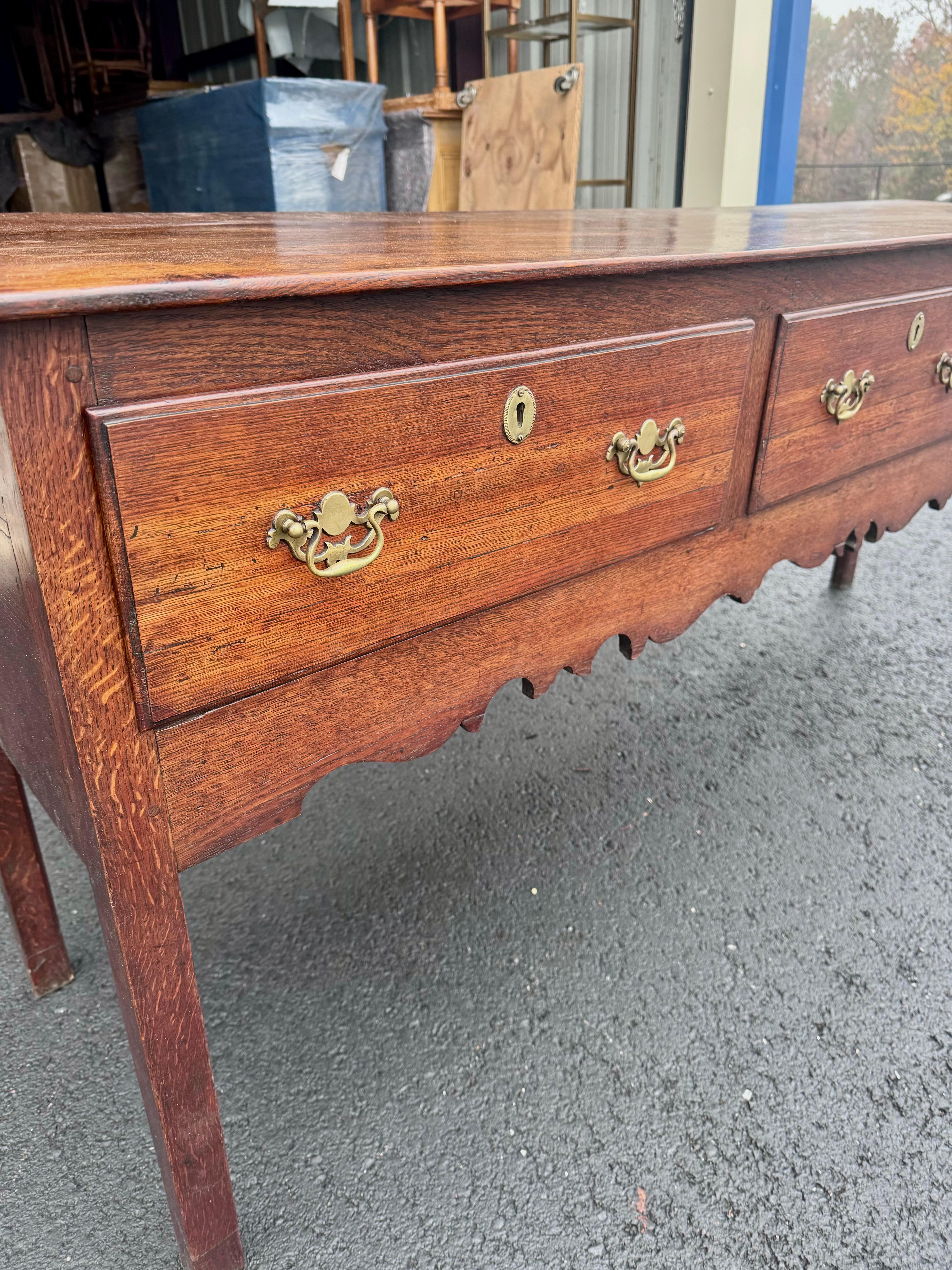 Early 19th Century 18th Century English Dresser Base For Sale
