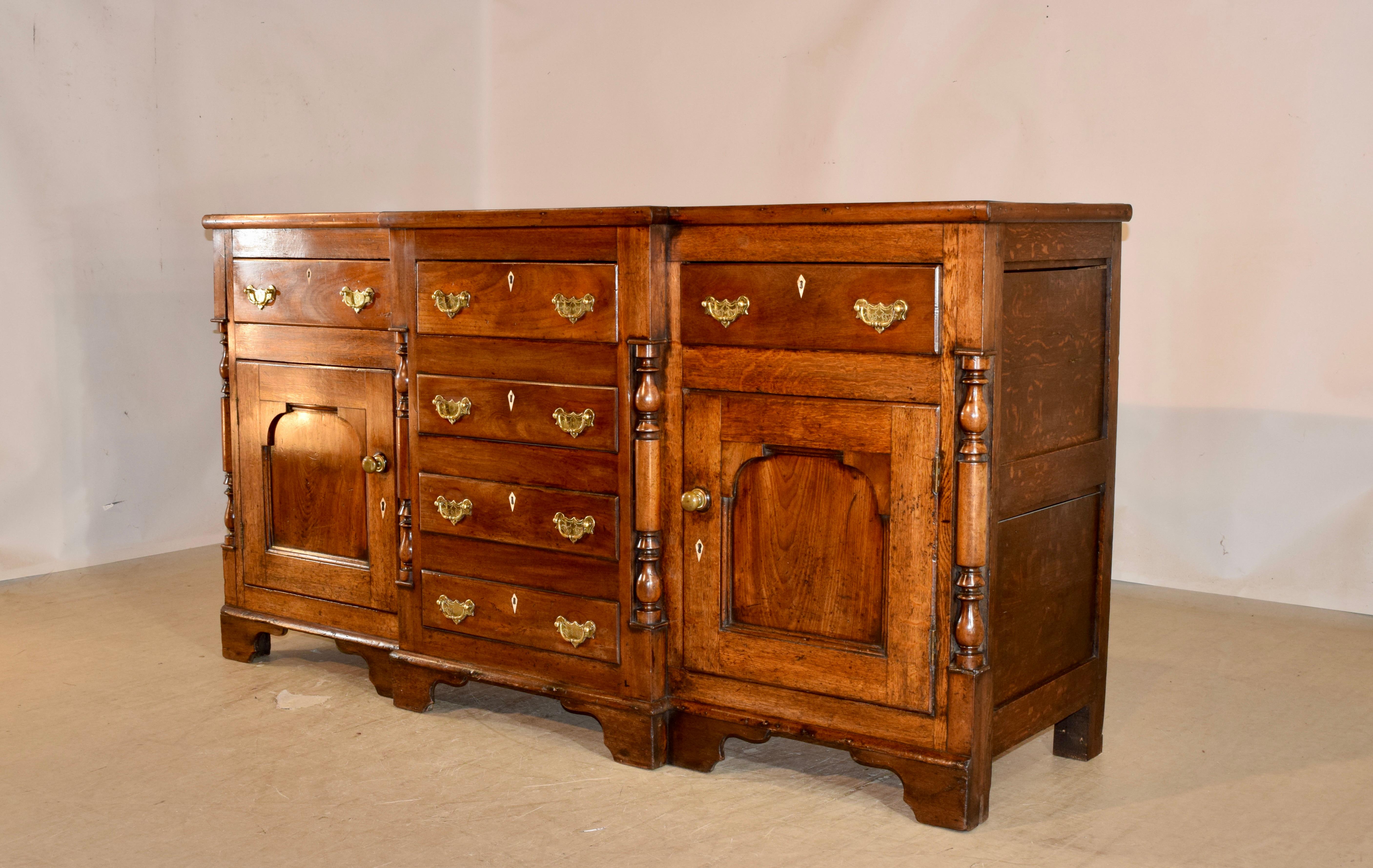 18th Century and Earlier 18th Century English Dresser Base