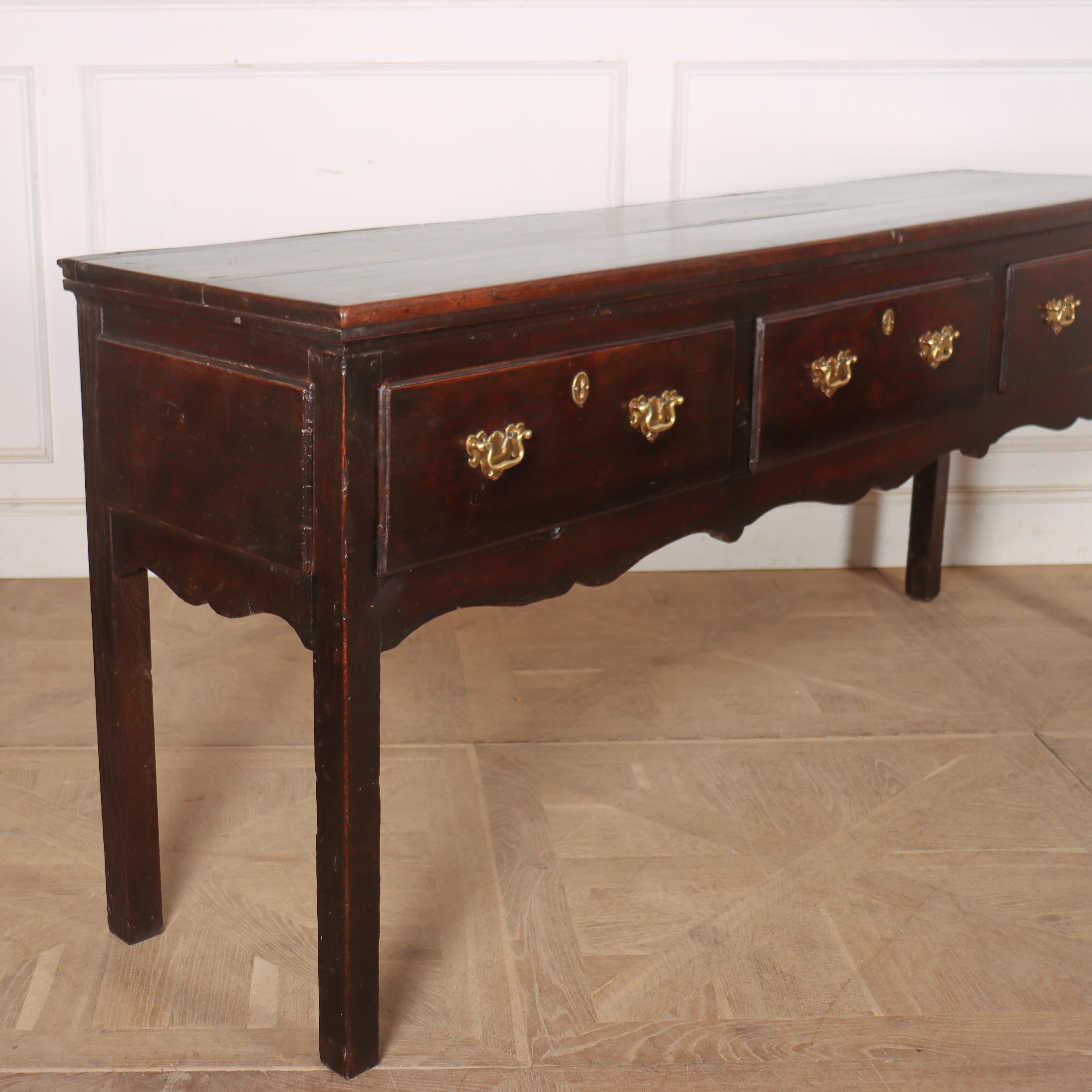 Oak 18th Century English Dresser Base