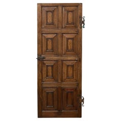 Porta inglese a otto pannelli in Oak del XVIII secolo