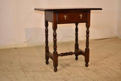 18th Century English Elm Side Table