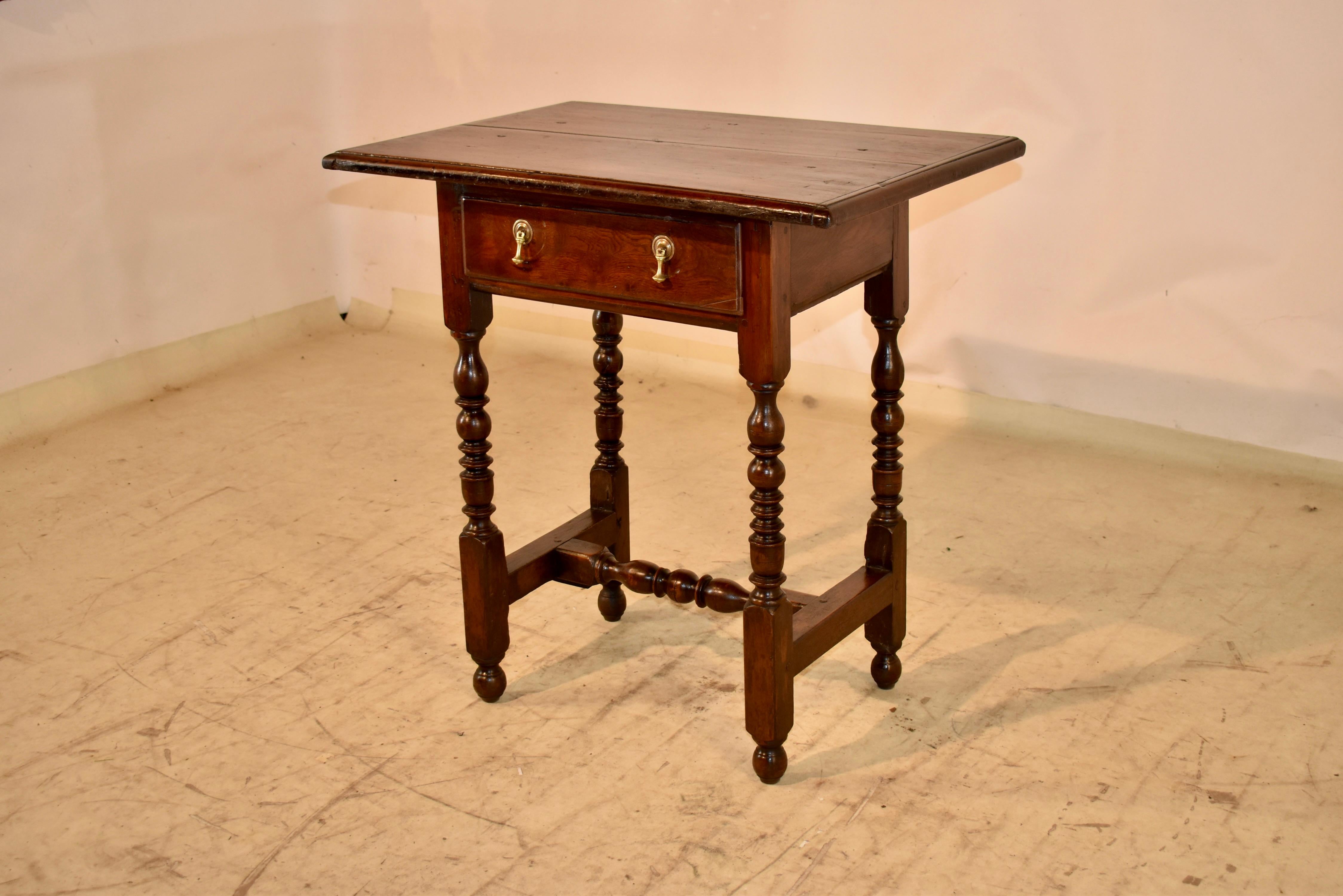 18th Century English Elm Side Table For Sale 1