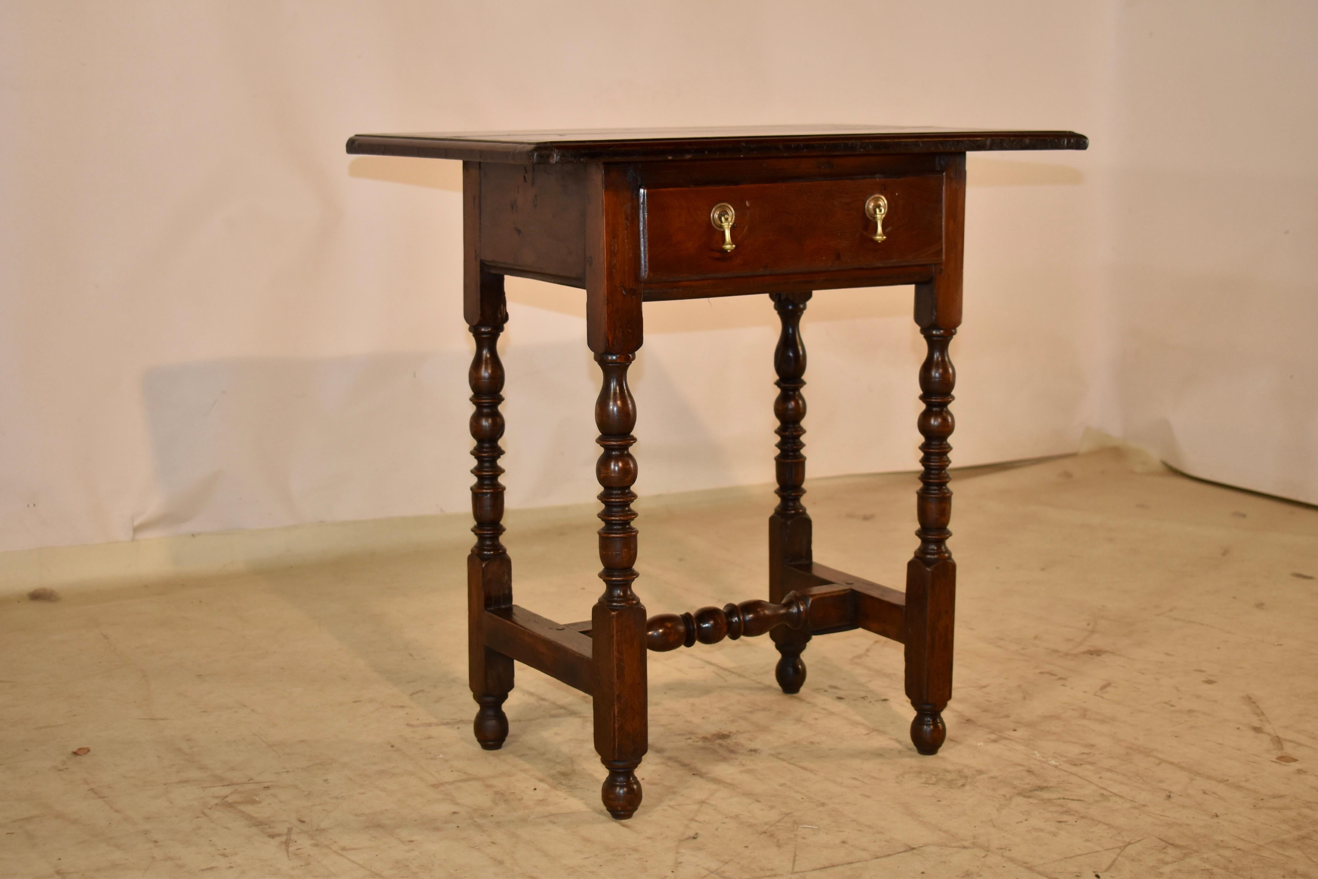 18th Century English Elm Side Table For Sale 2