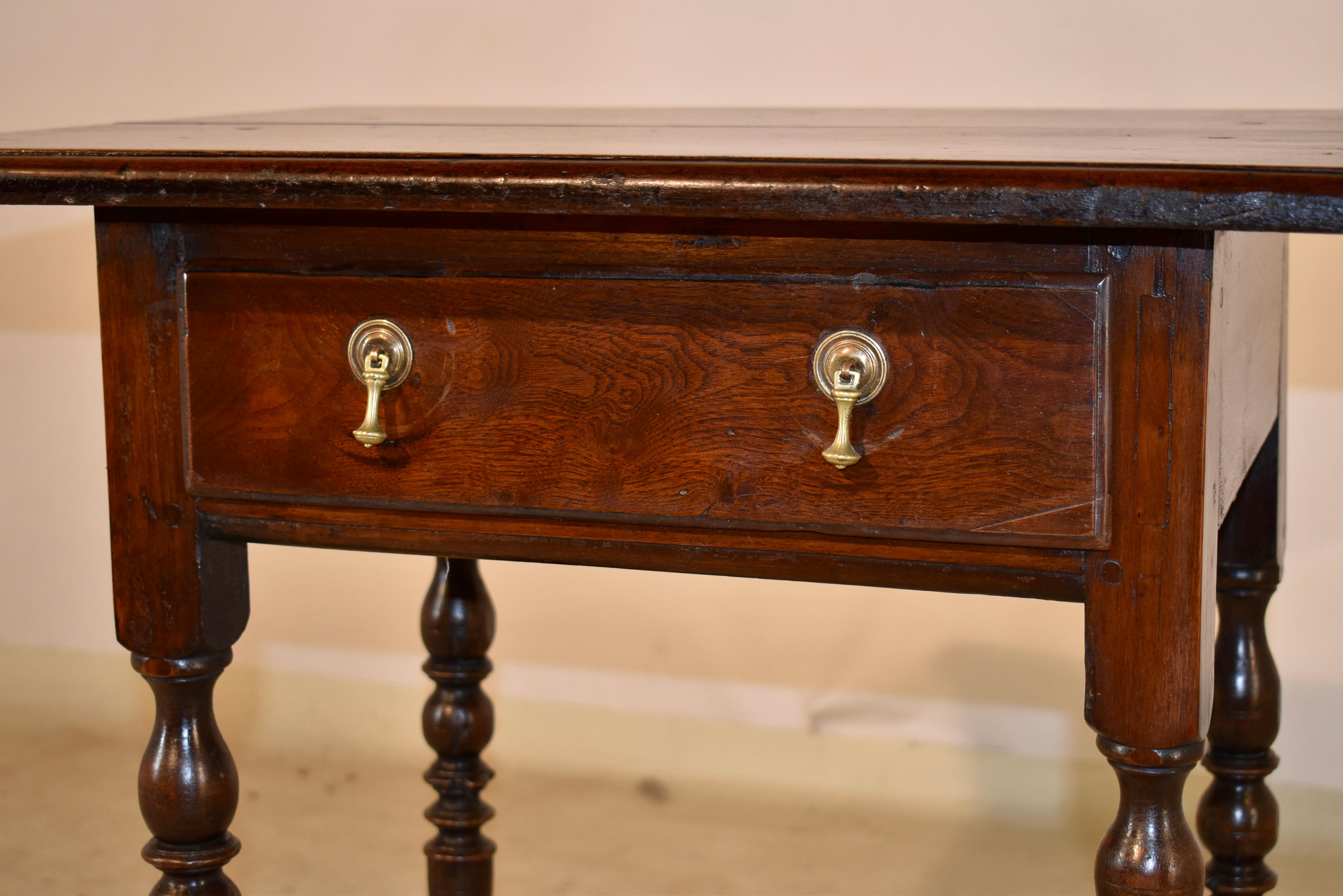 18th Century English Elm Side Table For Sale 3