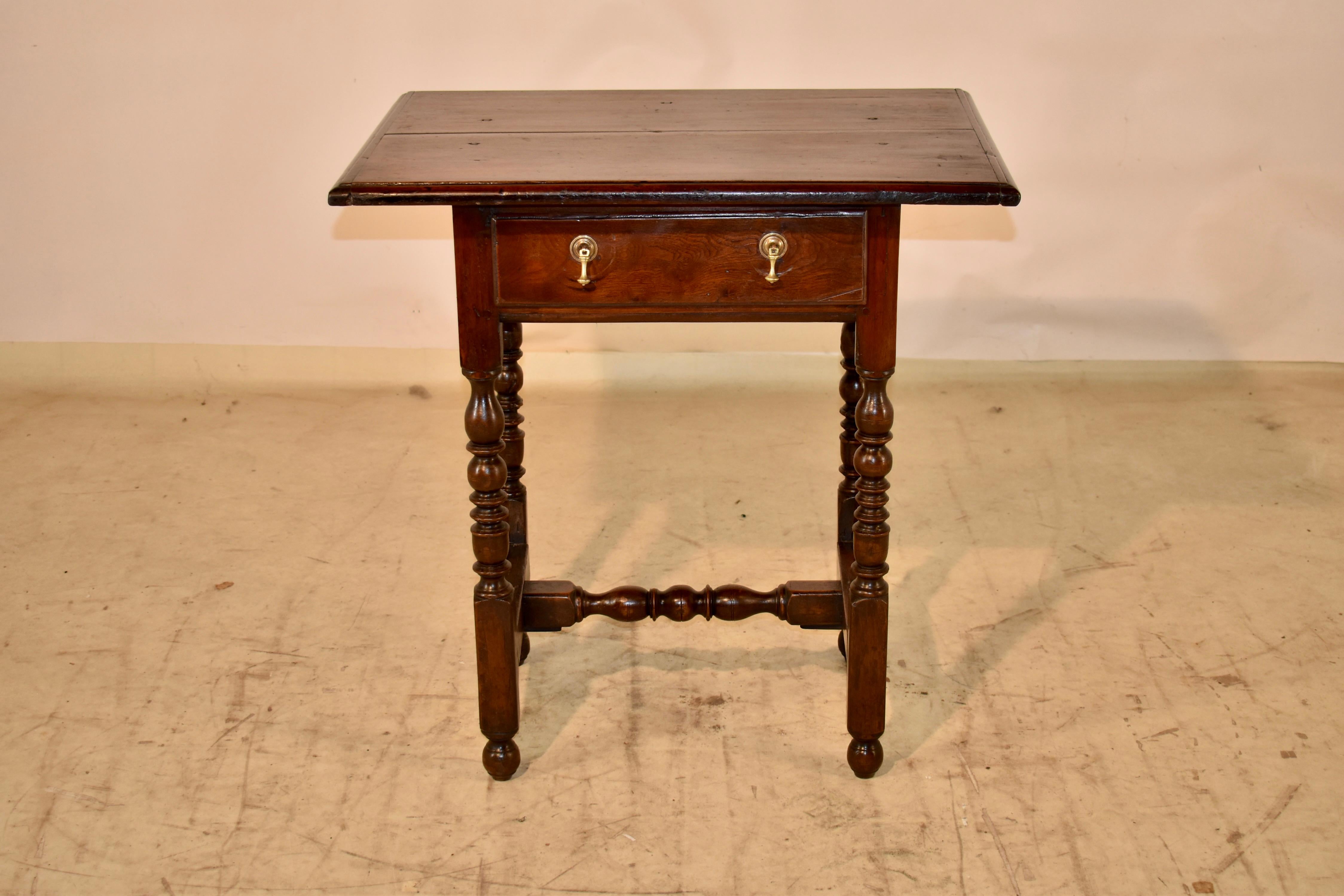 18th Century English Elm Side Table For Sale 5