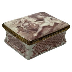 18th Century English Enamel Snuff Box - Greek Mythology Scene