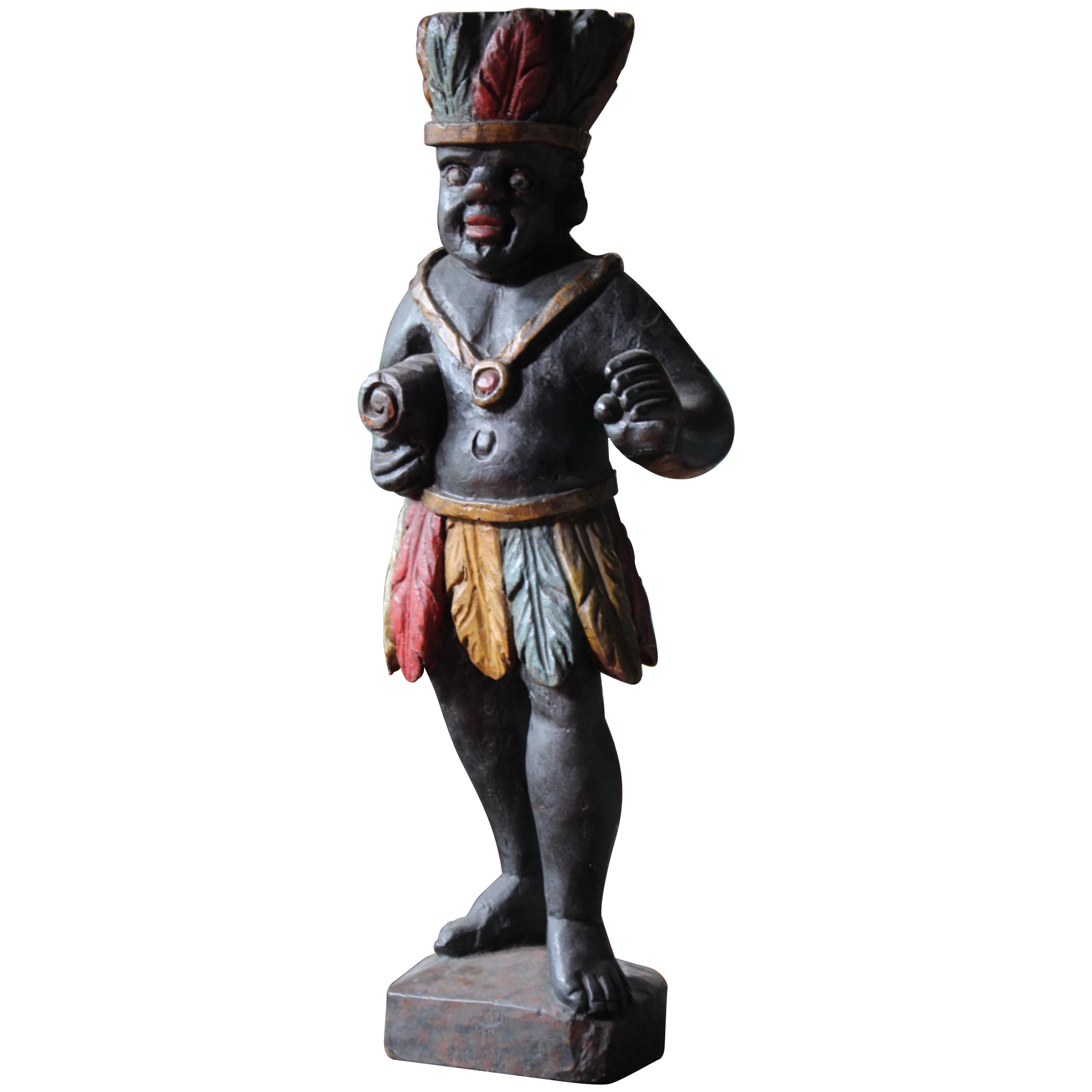 18. Jahrhundert Englisch Folk Art Tobacconists Zigarre Tabak Handel Shop Zeichen im Angebot