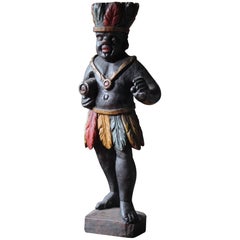 18. Jahrhundert Englisch Folk Art Tobacconists Zigarre Tabak Handel Shop Zeichen
