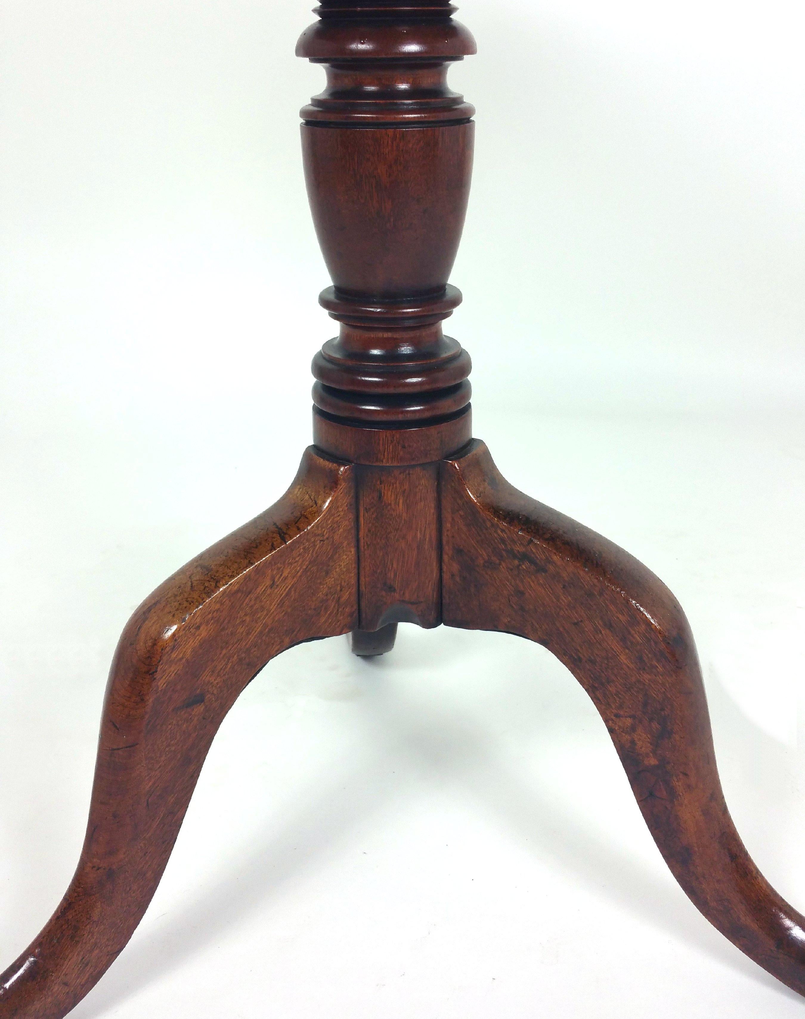 Fruitwood 18th Century English Fruit Wood Tilt Top Table For Sale