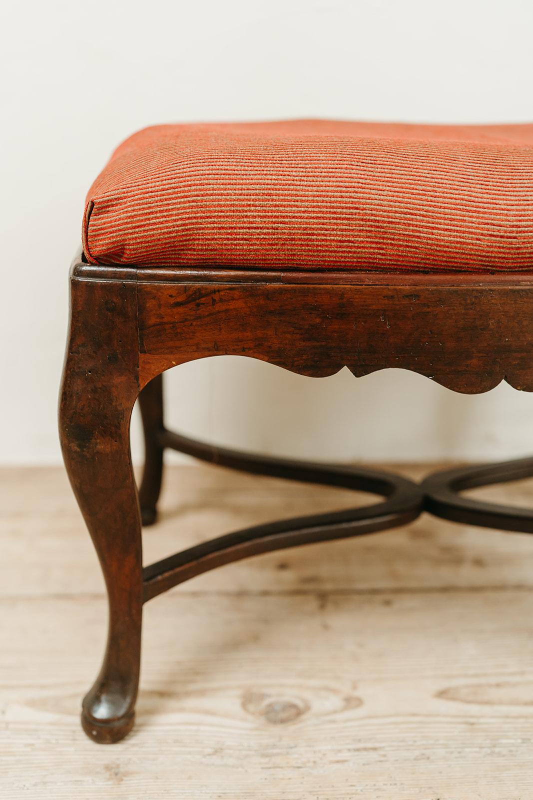 18th century English fruitwood stool ...  For Sale 5