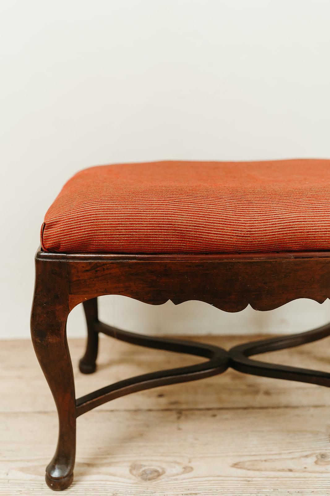 18th century English fruitwood stool ...  For Sale 2
