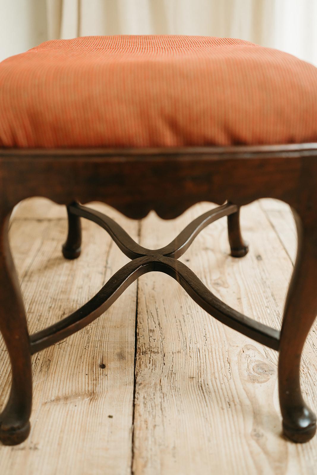 18th century English fruitwood stool ...  For Sale 3
