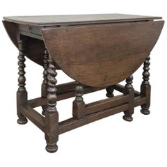 table à abattant du 18e siècle de style anglais Gateleg