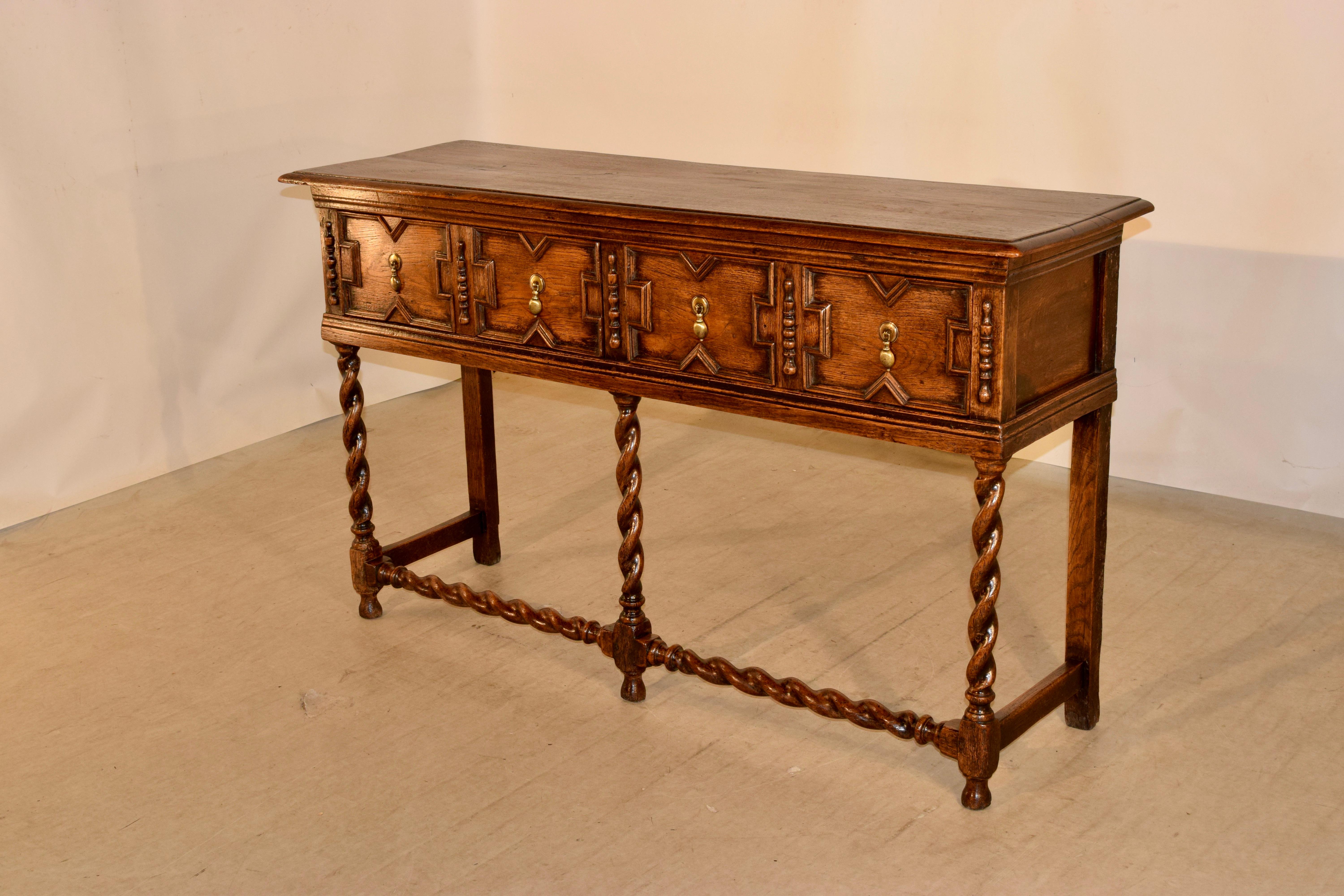 18th Century and Earlier 18th Century English Geometric Sideboard