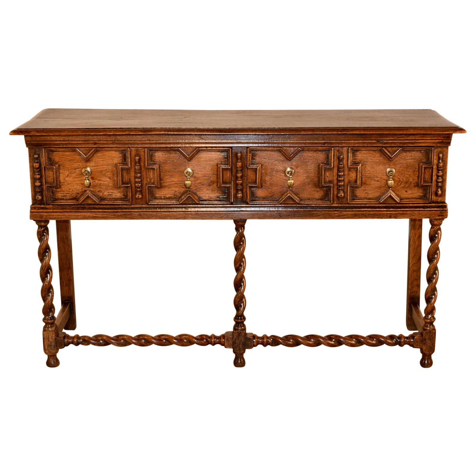 18th Century English Geometric Sideboard