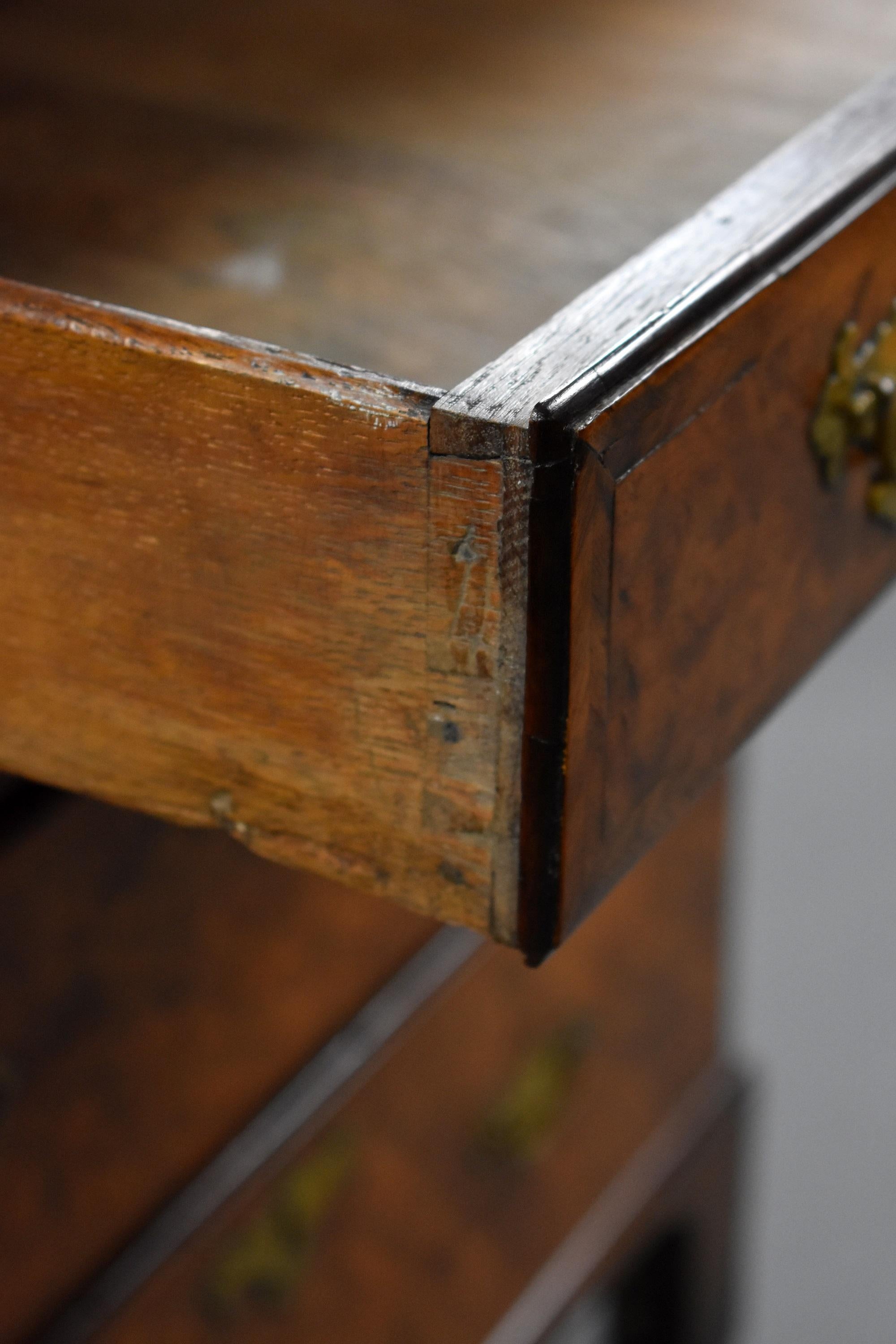 18th Century English George I Walnut Secretary Bookcase For Sale 9