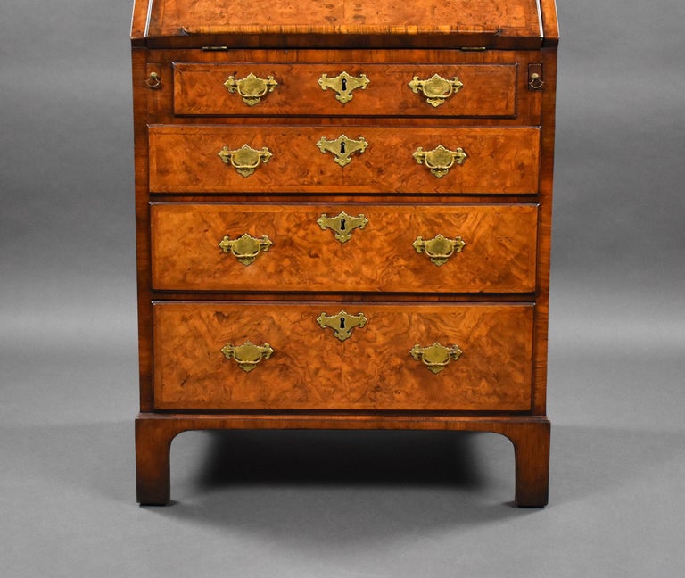 18th Century English George I Walnut Secretary Bookcase For Sale 3