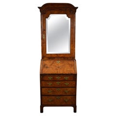 18th Century English George I Walnut Secretary Bookcase