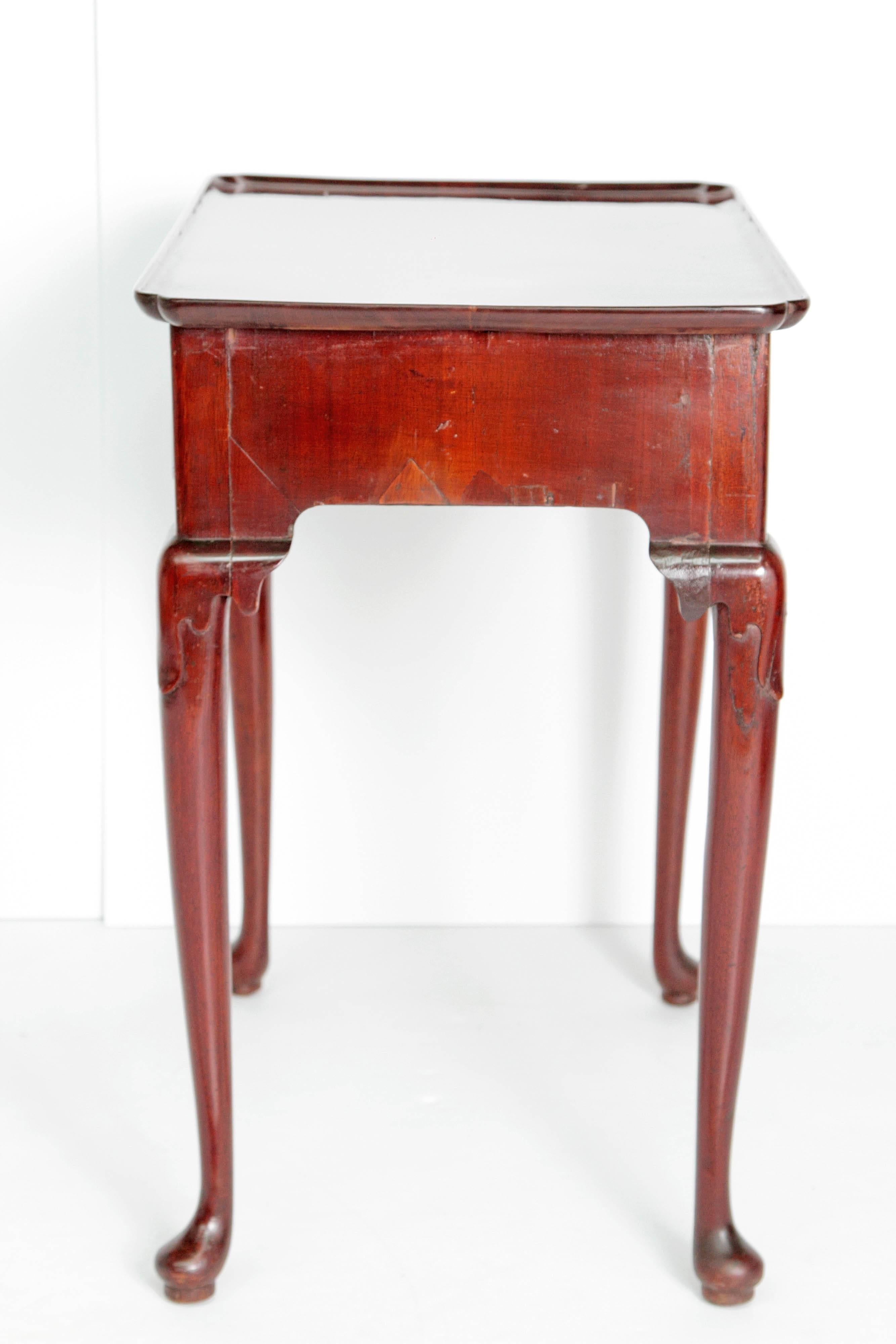 Hand-Carved 18th Century English George II Dressing Table in Walnut
