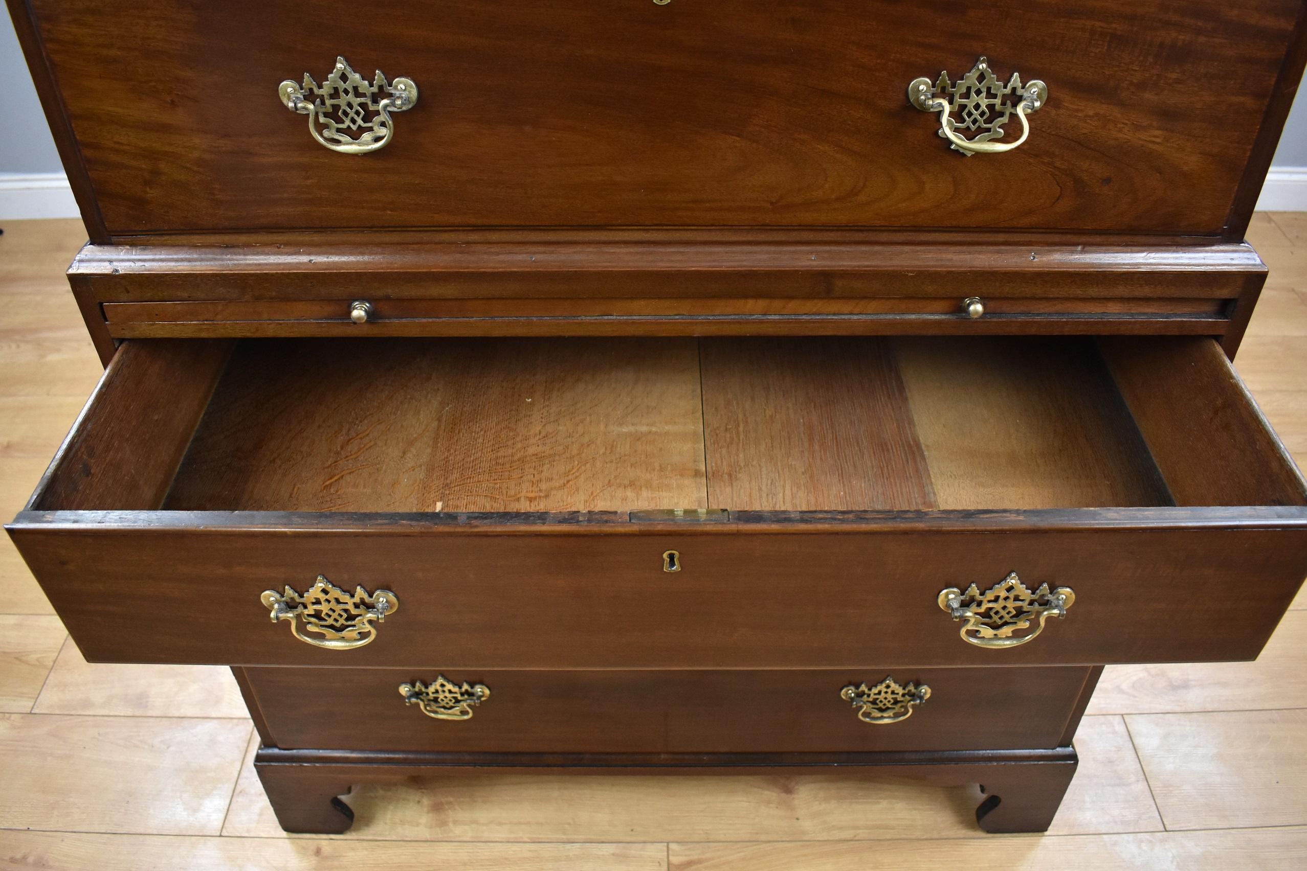 18th Century English George III Mahogany Chest on Chest 6