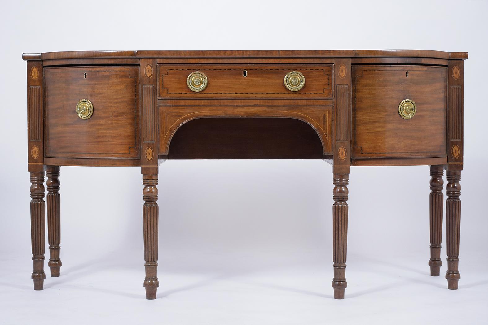 18th Century George III Mahogany Inlaid Sideboard