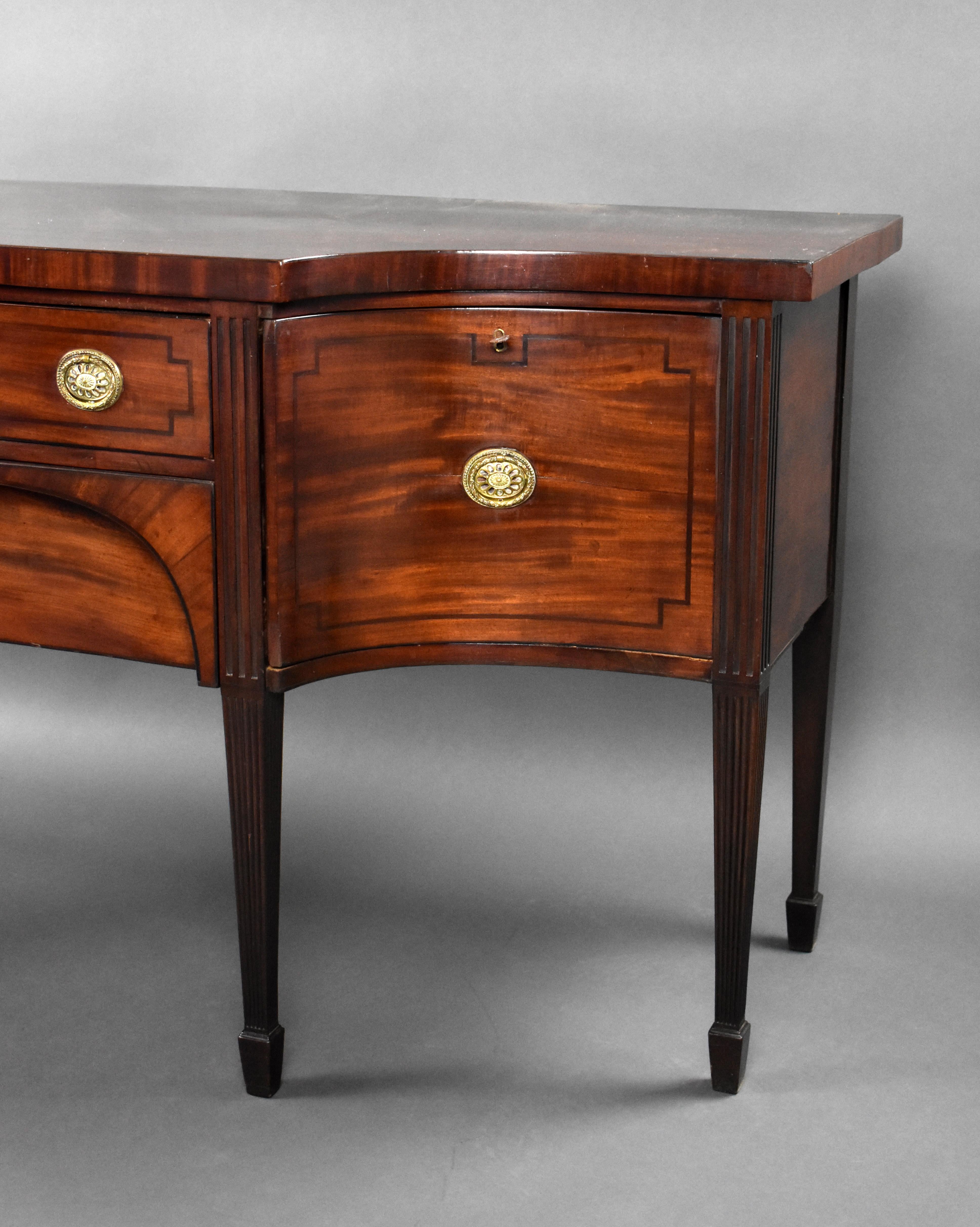 18th Century English George III Mahogany Sideboard 2