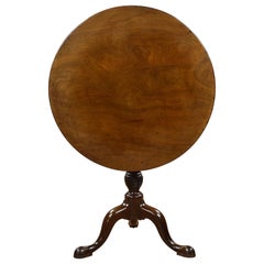 18th Century English George III Mahogany Tripod Table 18th Century English George III Mahogany Tripod Table