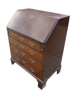 18th Century English George III Mahogany Writing Bureau