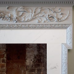 18th Century English George III Pine Chimneypiece