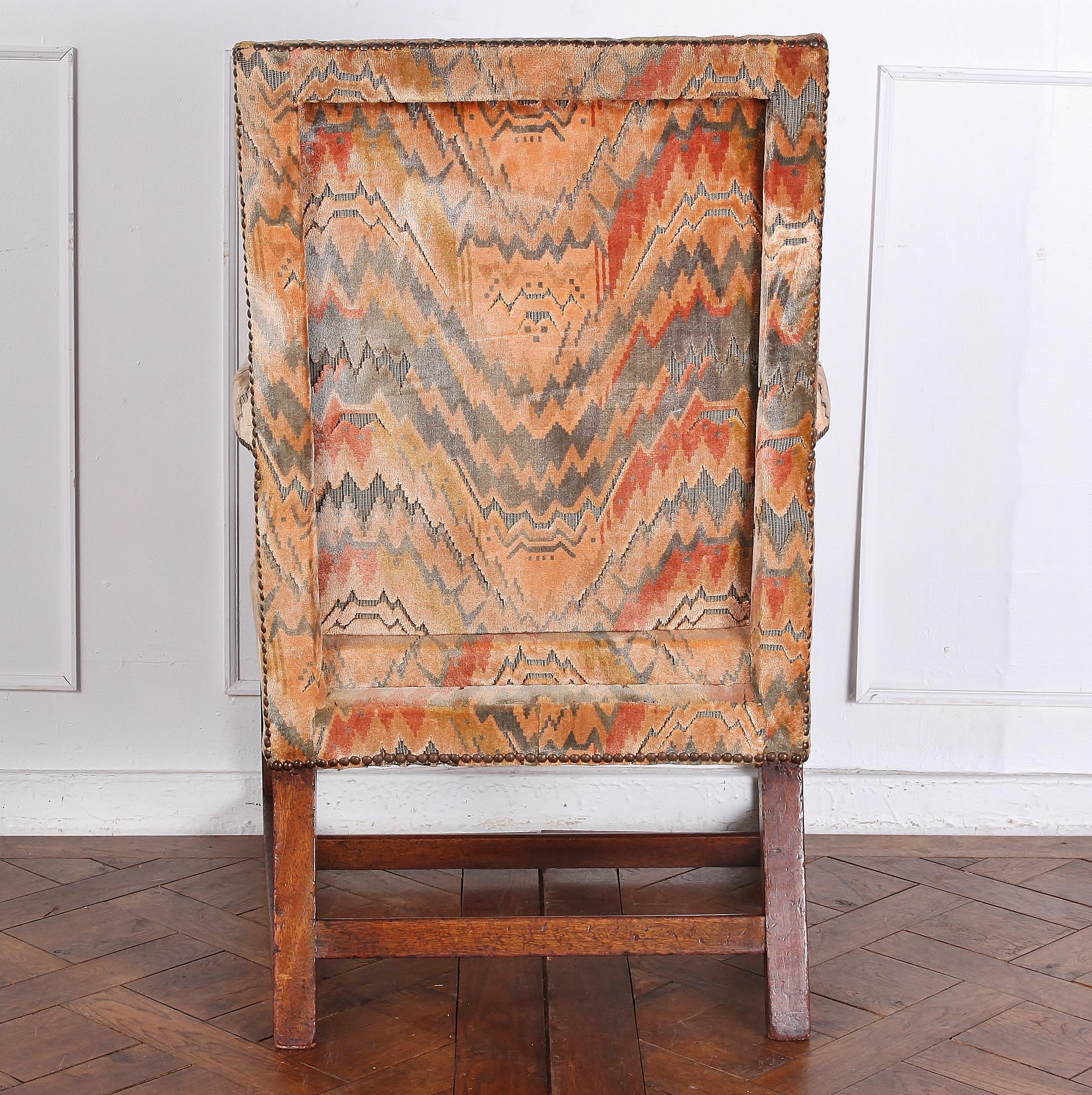 Mahogany 18th Century English Georgian Armchair Gainsborough Chair