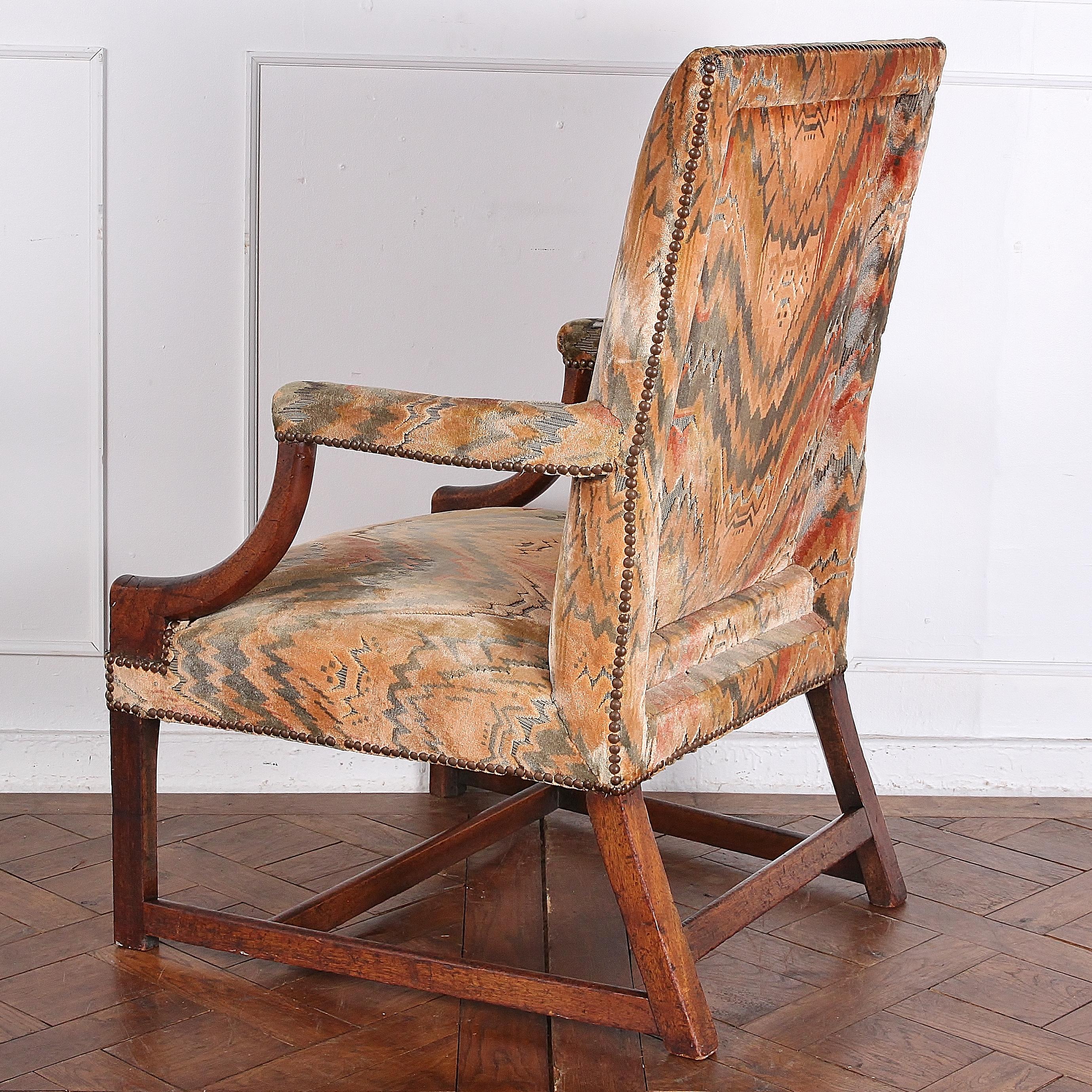 18th Century English Georgian Armchair Gainsborough Chair 1