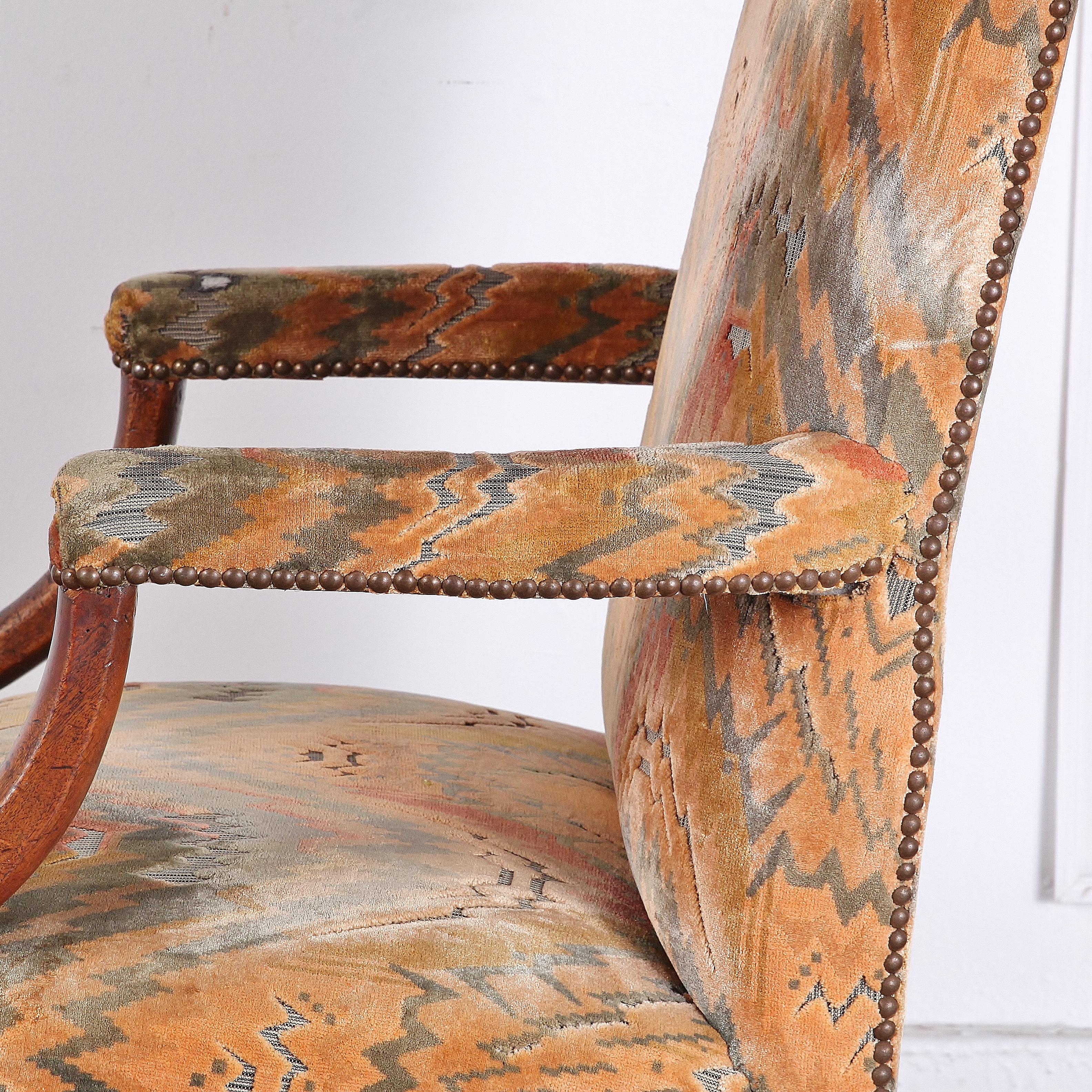 18th Century English Georgian Armchair Gainsborough Chair 2