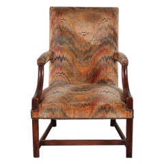 18th Century English Georgian Armchair Gainsborough Chair