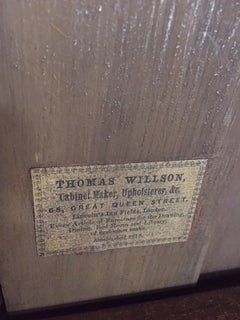 18th Century English Georgian Breakfront, Provenance Nina Wakefield, Paper Label