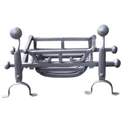 18th Century English Georgian Fireplace Grate or Fire Basket.
