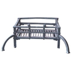 18th Century English Georgian Fireplace Grate or Fire Basket