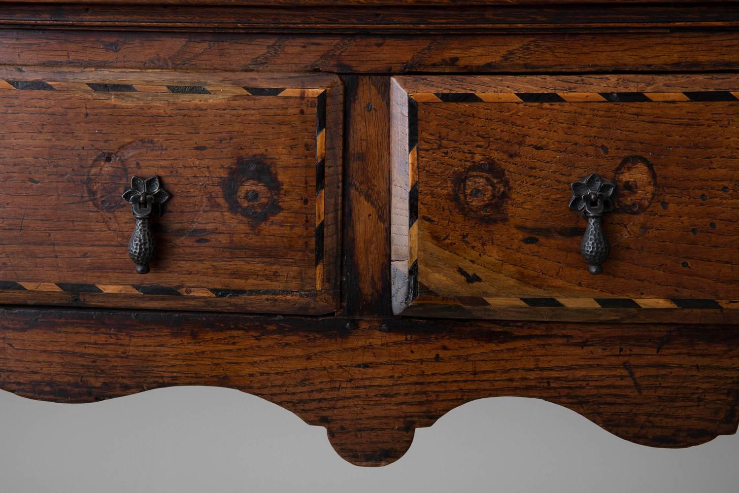 18th Century English Georgian Hutch, Welsh Dresser in Two Parts 7