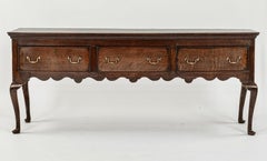 18th Century English Georgian oak dresser base