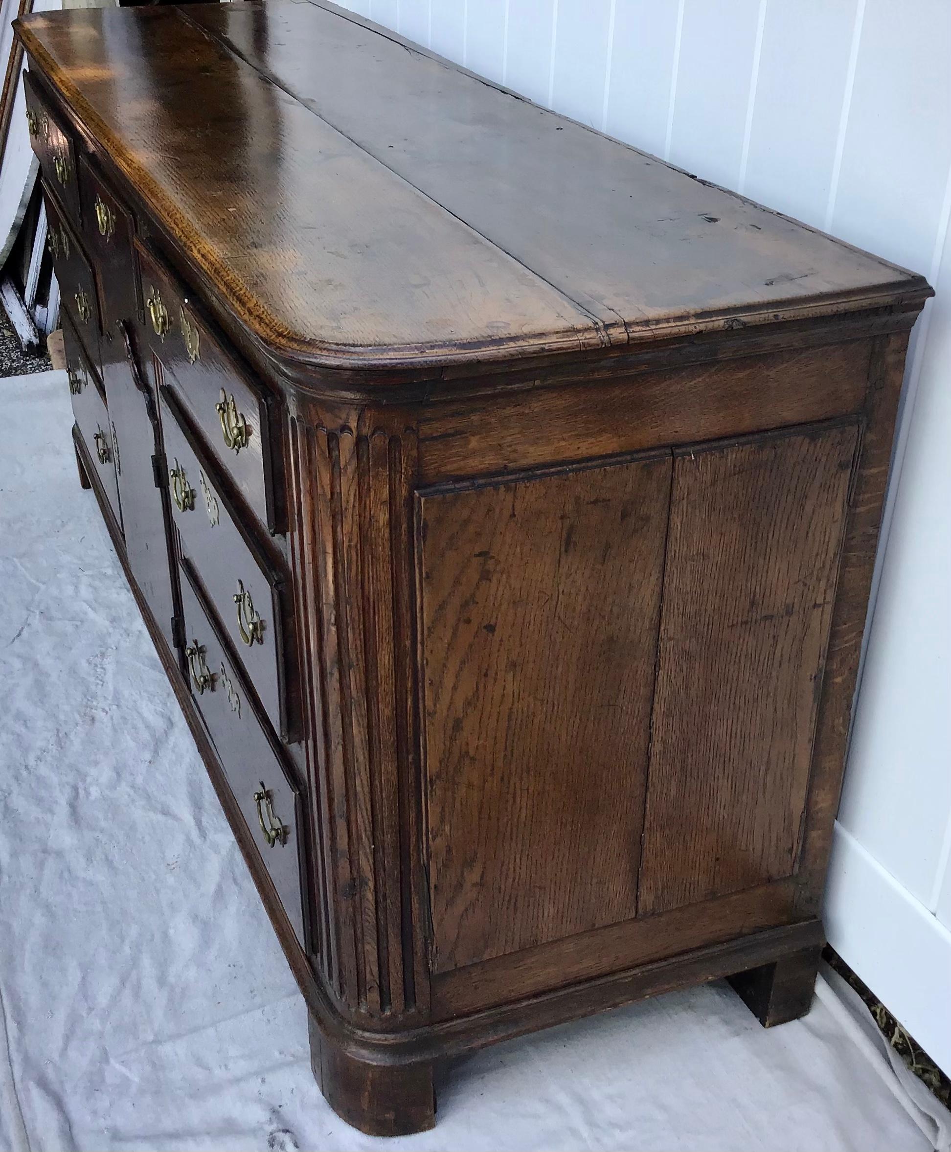 18th Century English Georgian Oak Dresser 3