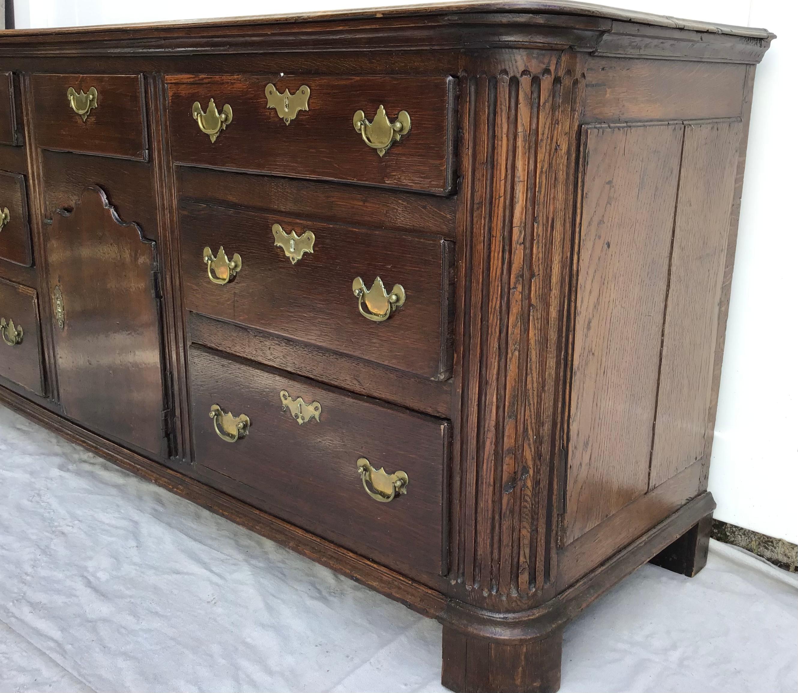 18th Century English Georgian Oak Dresser 4