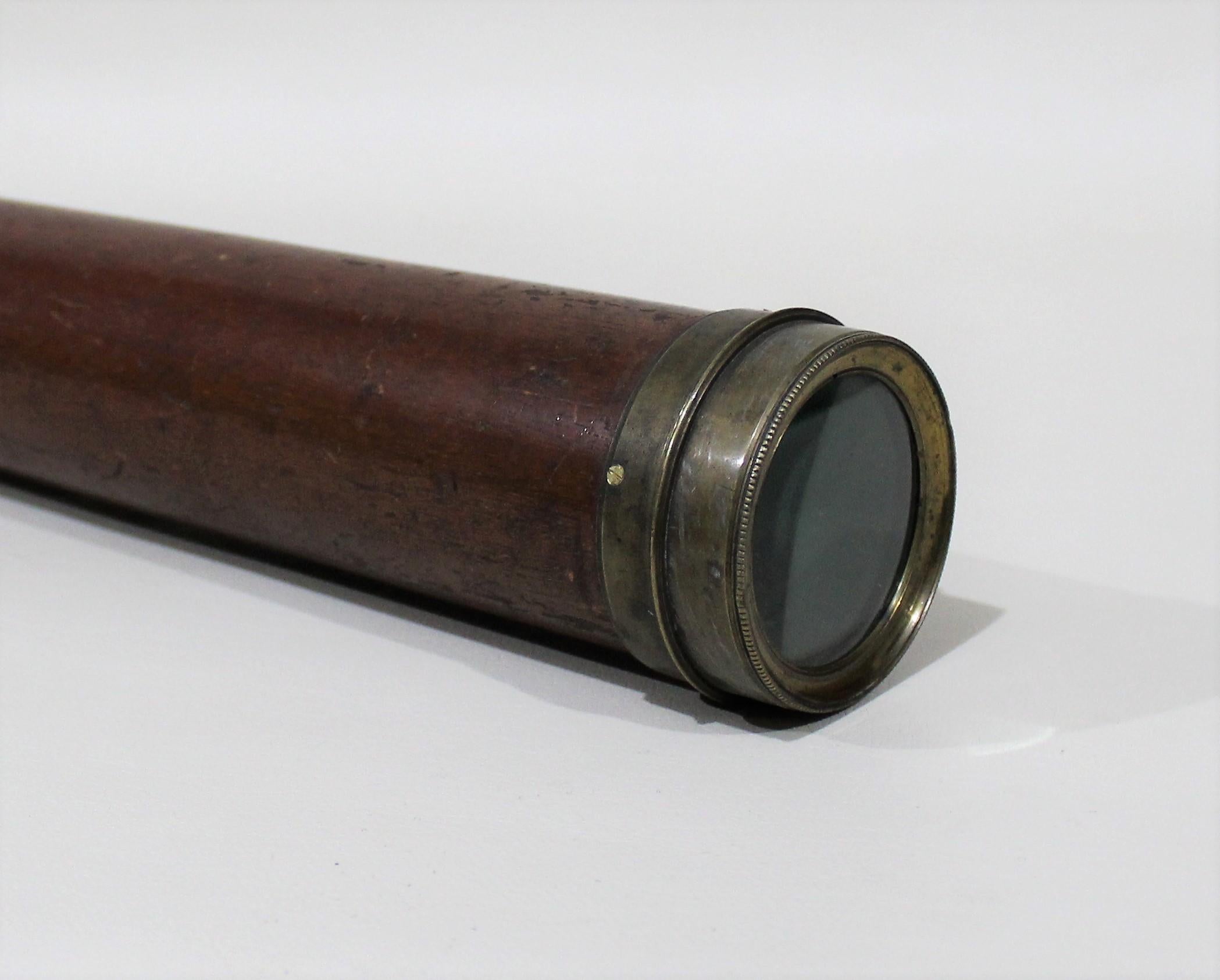 Hand-Crafted 18th Century English Gilbert & Co. Improved Sea Telescope