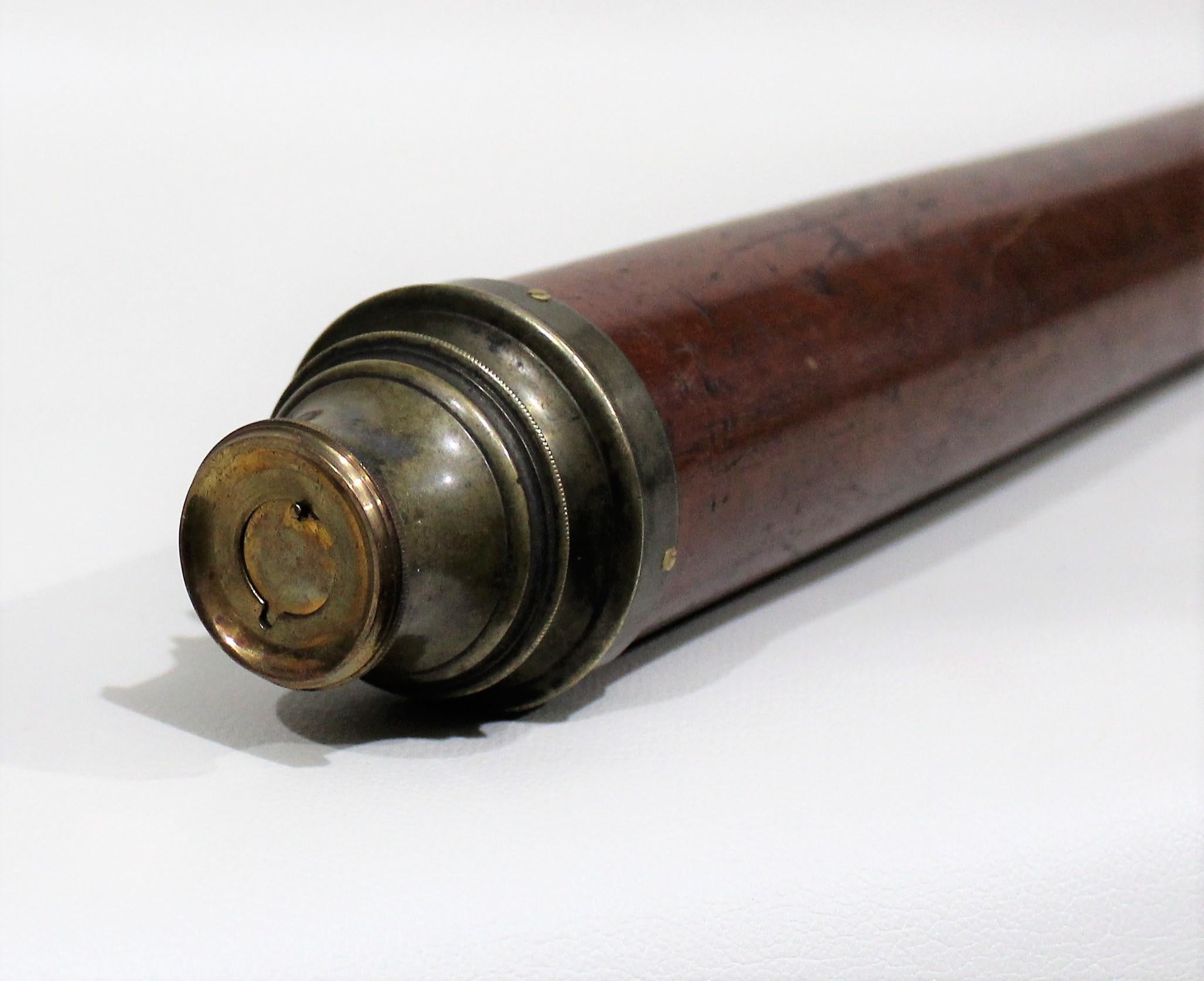18th Century English Gilbert & Co. Improved Sea Telescope In Good Condition In Hamilton, Ontario