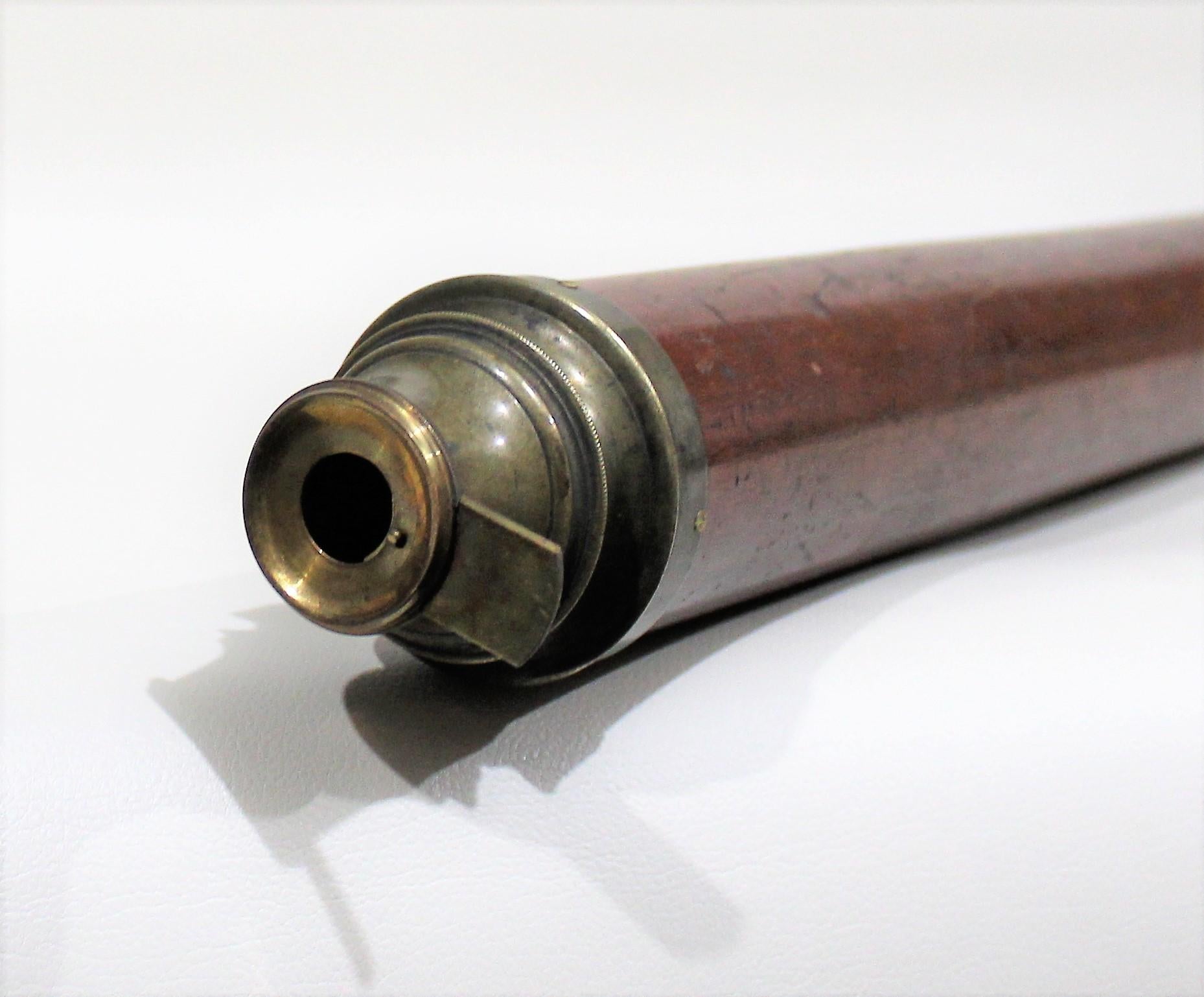 Brass 18th Century English Gilbert & Co. Improved Sea Telescope