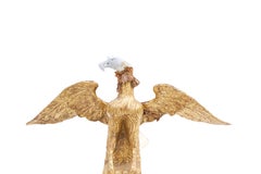 18th Century English Gilded Eagle with Pyrophyllite and Matrix Base