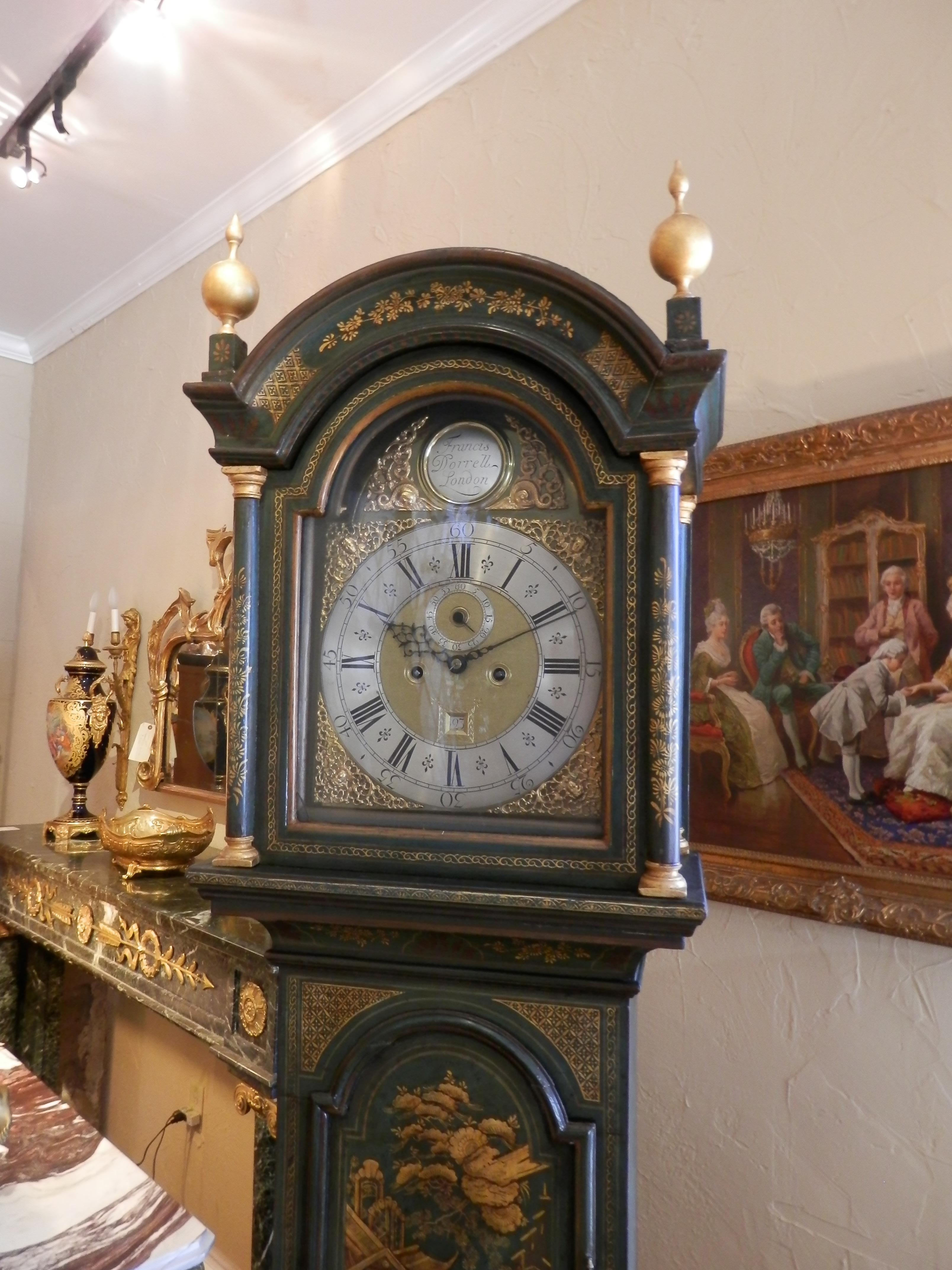 antique english grandfather clock
