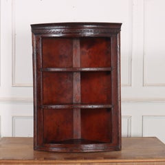 18th Century English Hanging Corner Cupboard