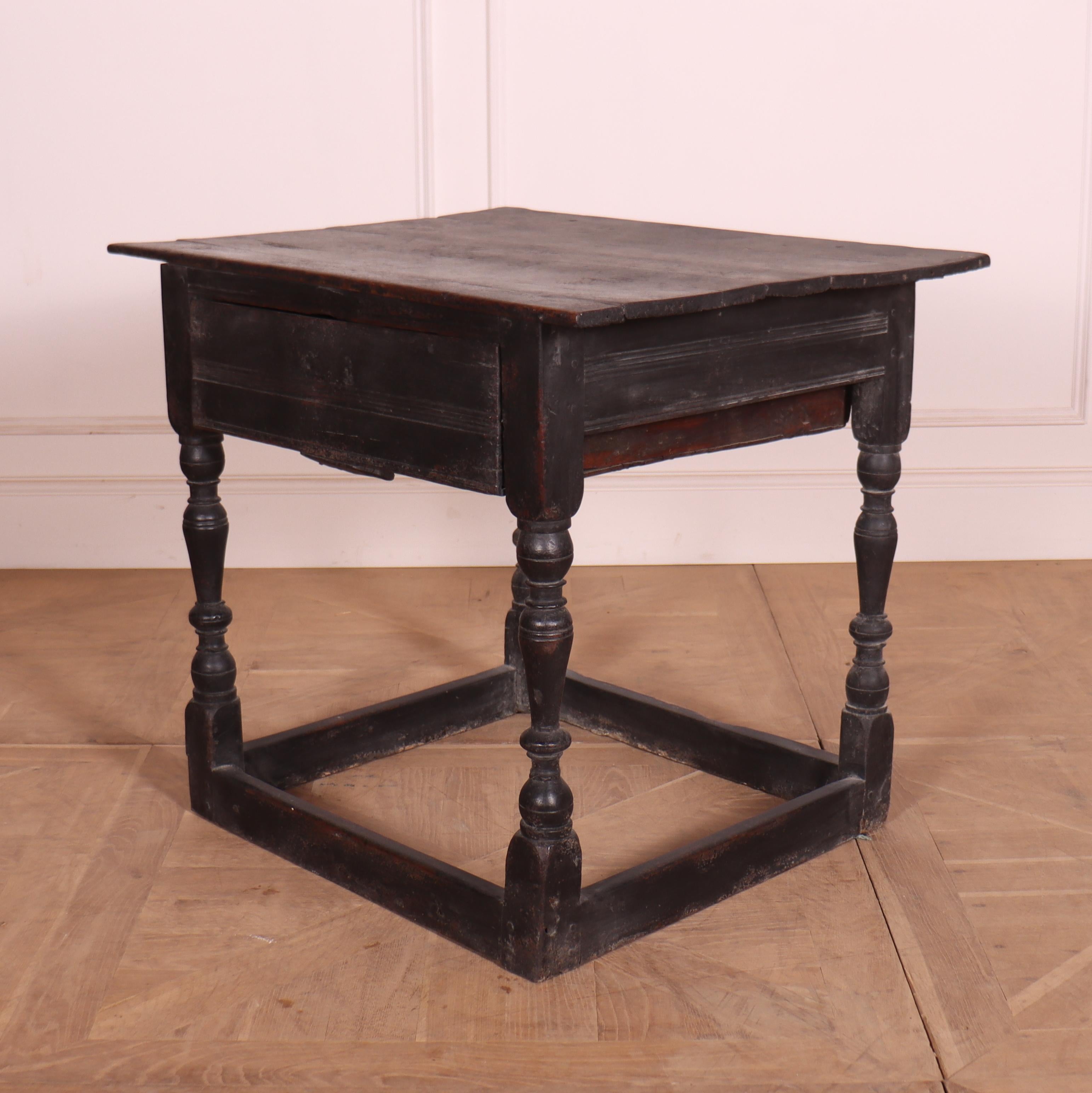 Painted 18th Century English Lamp Table For Sale